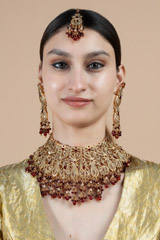 Red Antique Necklace Set2946 video